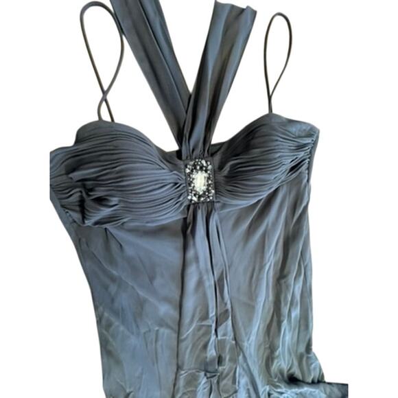 "CAMILLE LA VIE" VNT Halter Dress SZ 10P Babydoll Fairy Bling Detail Loose Bead - Picture 6 of 13